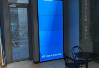Commercial Displays: Optus Installation
